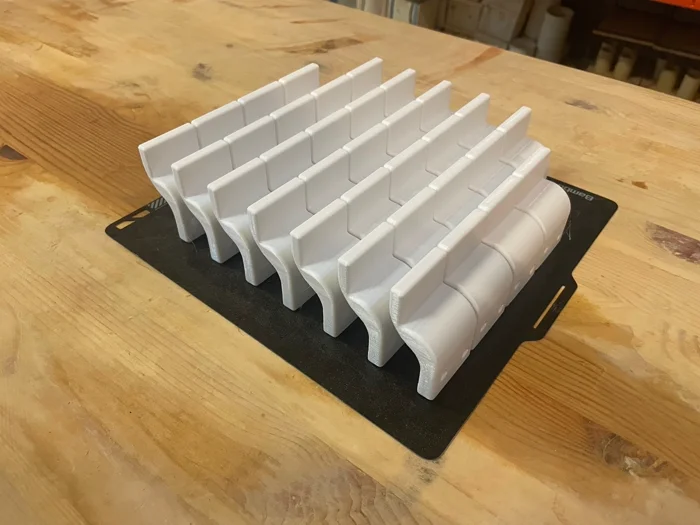 Custom 3D printed organizer with multiple slots